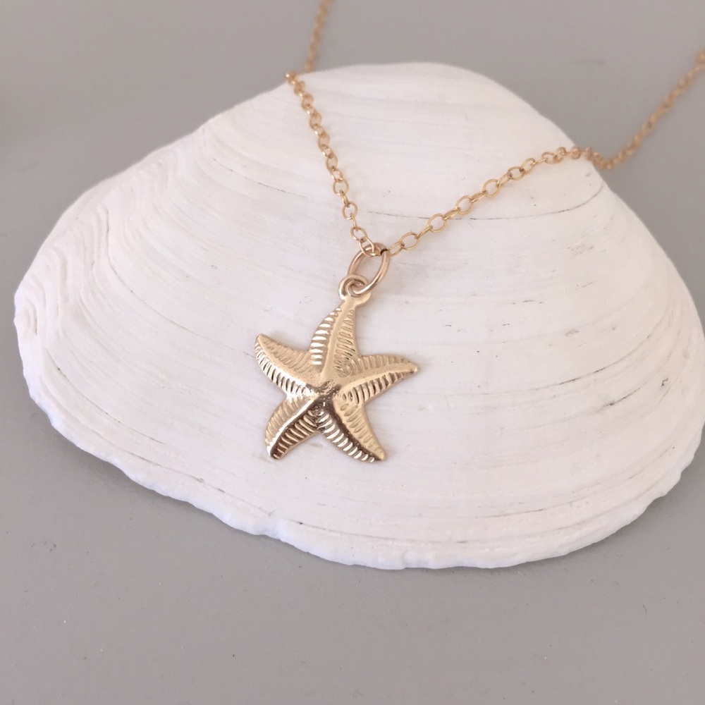 14k Gold Filled Starfish Necklace